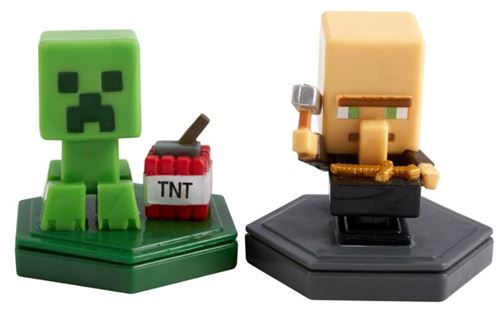 Mattel set Minecraft Earth Boost Mini 5 cm beige/vert 2-pièces