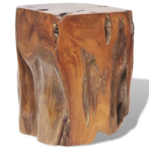 vidaXL Tabouret Teck massif 30 x 40 cm