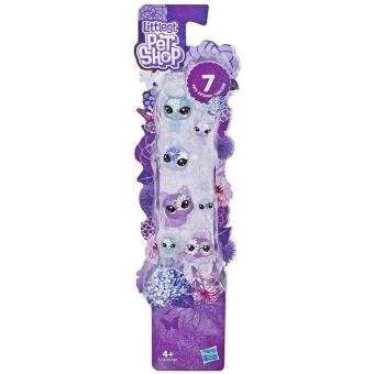 Pack 7 figurines Littlest PetShop Collection Jardin Enchanté Tube Hortensia