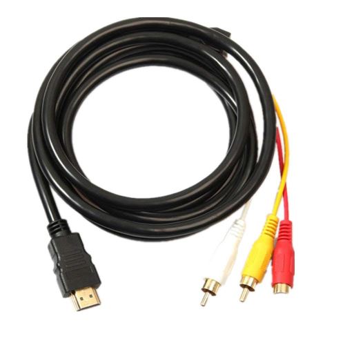 INECK® HDMI vers RCA câble 1.5 m HDMI mâle vers 3RCA vidéo audio AV Component câble adaptateur convertisseur pour HDTV DVD de PC et la plupart des projecteurs LCD