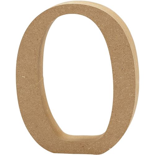Creotime lettre en bois O 8 cm