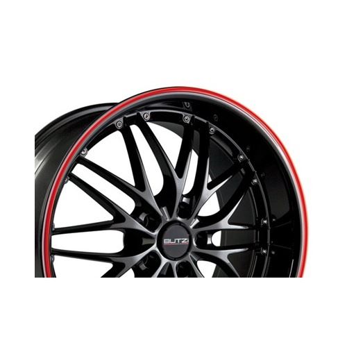 Butzi entrelacement de la roue 5 x 1700 mm 4 pièces rouges