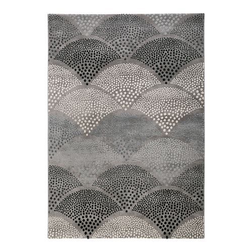 Tapis moderne bleu pétrole en polyester chimera 2.0 esprit home