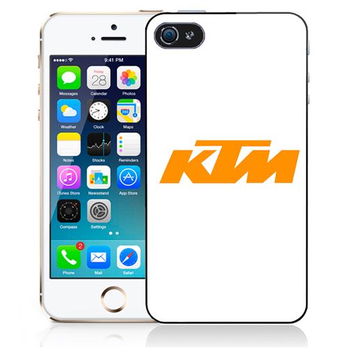 Coque pour iPhone 5C ktm logo fond blanc