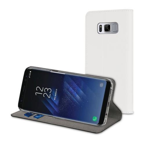 Muvit Etui Folio Stand Blanc Pour Samsung Galaxy S8 Plus