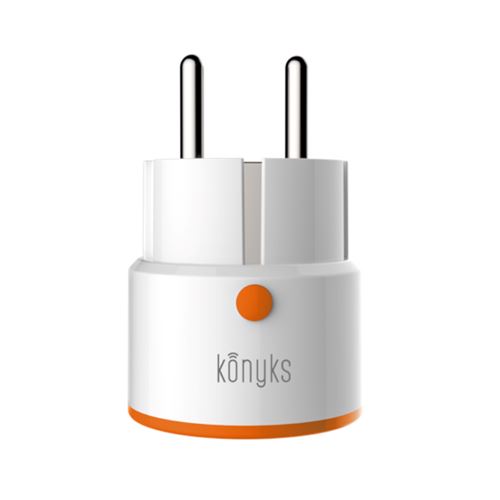 Prise connectée Wi-Fi Konyks Priska+ Mini, 16A avec compteur de consommaton, compatible Alexa et Google Home, automatisations faciles