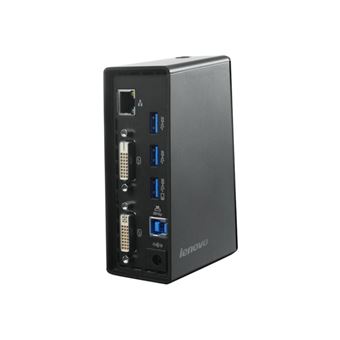Lenovo ThinkPad USB 3.0 Dock - Station d'accueil - USB - 1GbE - Danemark - 1