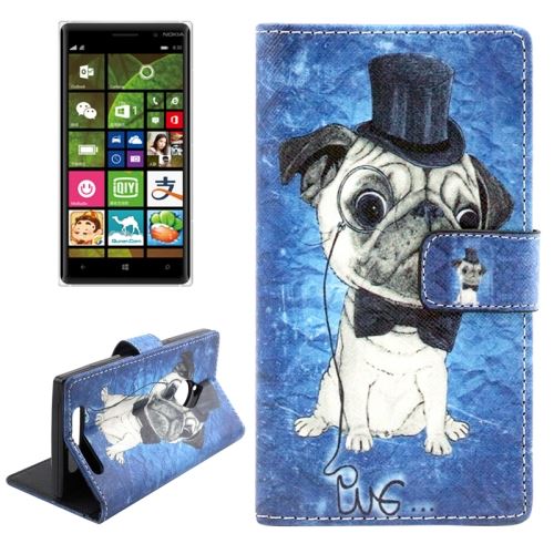 Nokia Lumia 830 Housse Etui Cuir PU Texturé ALS54744