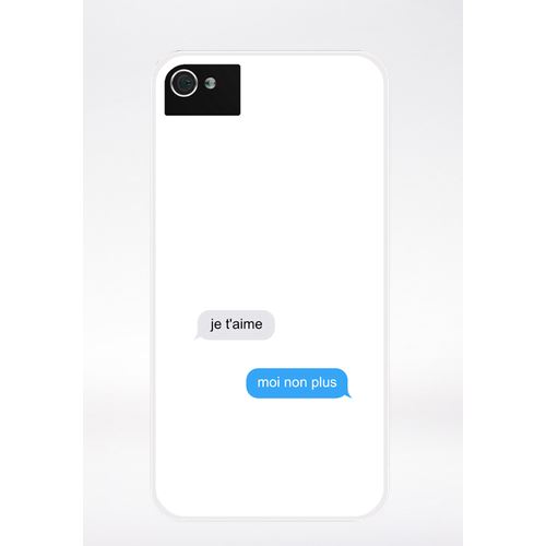 Coque Je T Aime Moi Non Plus Messages Compatible Iphone 4 Transparent
