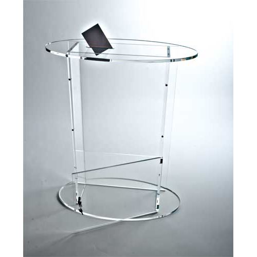Pupitre transparent plexiglas avec urne dépôt de dossier