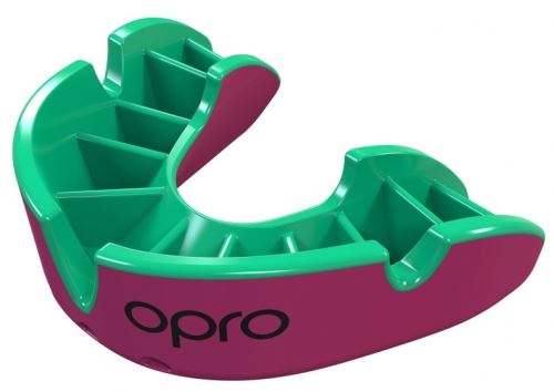 Opro mors de sport Self-Fit GEN4 silver unisexe rose / vert