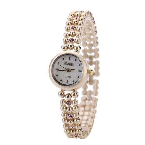 Montre Femme Quartz Rhinestone Inox #26 Pink
