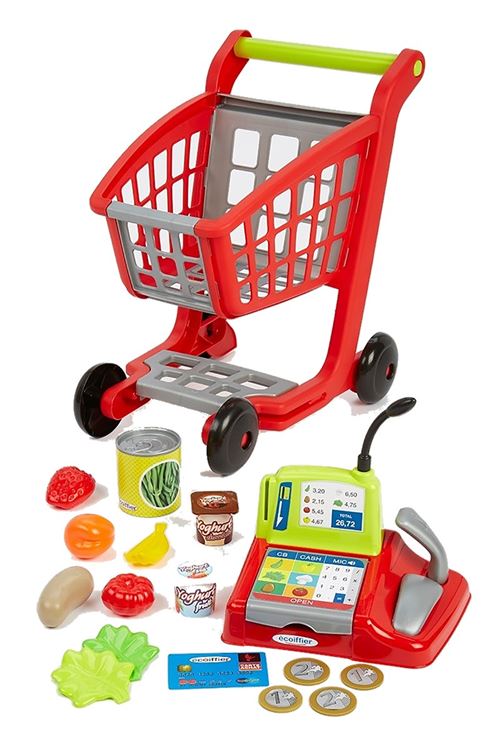 Chariot + caisse enregistreuse