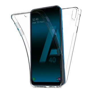 Samsung Galaxy A40 Coque 360 degrés Protection intégrale souple TPU Transparente face et dos Smartphone - Accessoires Pochette Exceptional Case
