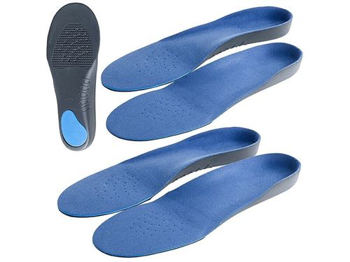 2 paires de semelles confort avec amorti mousse - Pointures 43 à 46