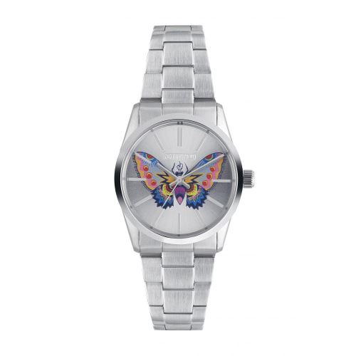 Montre Mixte Zadig & Voltaire à Quartz Cadran Argenté 36 mm Et Bracelet Argenté En Acier ZVT009