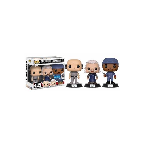 FunKo Set 3 figurines POP Star Wars Lobot Ugnaught and Bespin Guard Exclusive