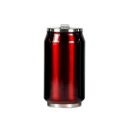 Mug canette isotherme inox 280 ml - Rouge