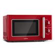 Klarstein Caroline Four micro-ondes gril 20L 700 / 1000 W Ø25,6cm Look rétro rouge