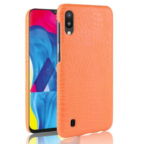 Etui en PU crocodile orange pour votre Samsung Galaxy M10