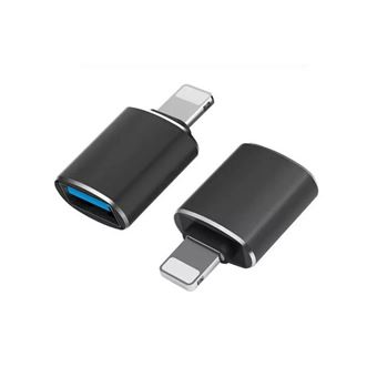 Adaptateur Lightning vers USB pour appareil photo, adaptateur USB vers  Lightning, adaptateur iPhone vers USB, adaptateur USB iPad prend en charge  clé
