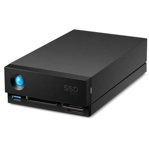 LaCie 1big Dock SSD Pro STHW4000800 - Baie de disques - 4 To - 1 Baies - SSD 4 To x 1 - USB 3.1, Thunderbolt 3 (externe) - avec Plan de service de récupération des données d'une durée de 5 ans