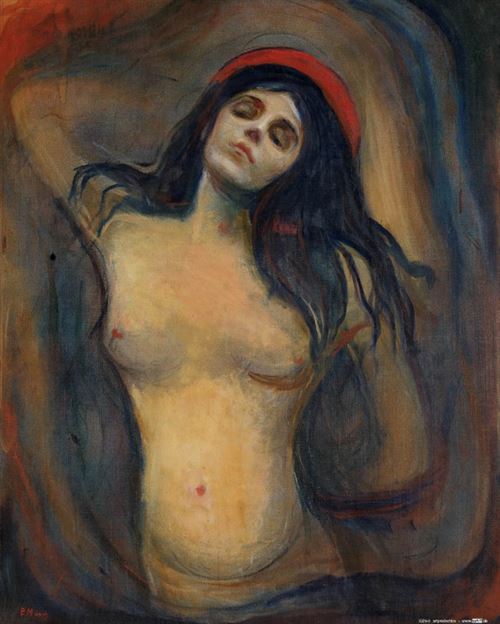 Edvard Munch Poster Reproduction - Madonna, 1894-1895 (50x40 cm)