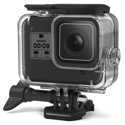 Kit boîtier transparent pour caméra d'action ou GoPro HERO 9 pas cher.  Qualité supérieur pour ce boîtier étanche jusqu'à 60m