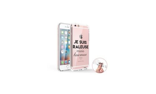 Coque Iphone 6 Iphone 6s 360 Intégrale Transparente, Raleuse Mais Heureuse, Evetane®