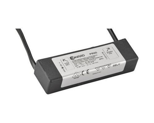 Transformateur électronique pour les pièces humides conrad pr60