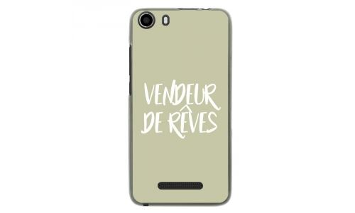 Coque souple pour Wiko Lenny 2 avec impression Motifs vendeur de rêves vert