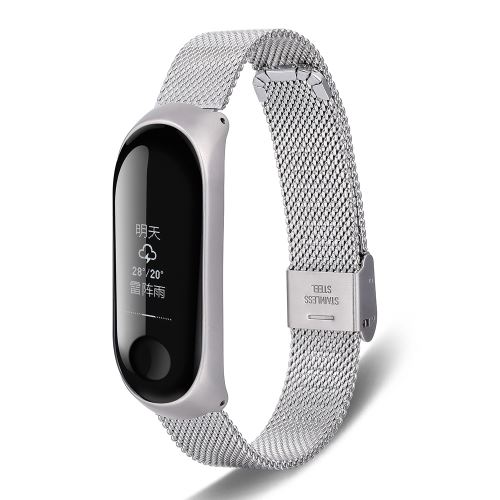 Bracelet en Acier inoxydable pour Xiaomi Mi Band 3 - Argente