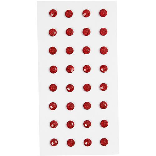 Happy Moments strass rouge 8 mm 32 pcs
