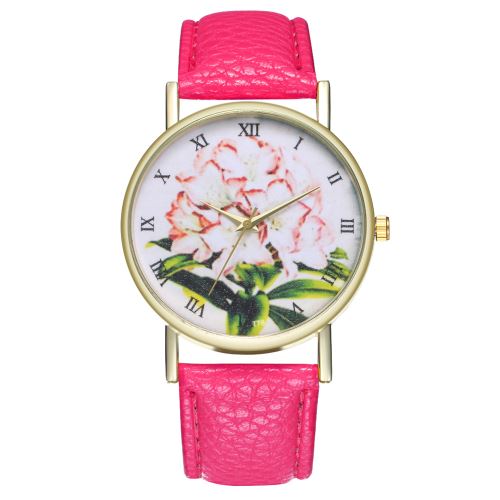 Montre créative mâle illustration de dames quartz horloge ciel étoilé ciel dames montre bracelet en cuir anniversaire table cadeau T78-ARoseCamine