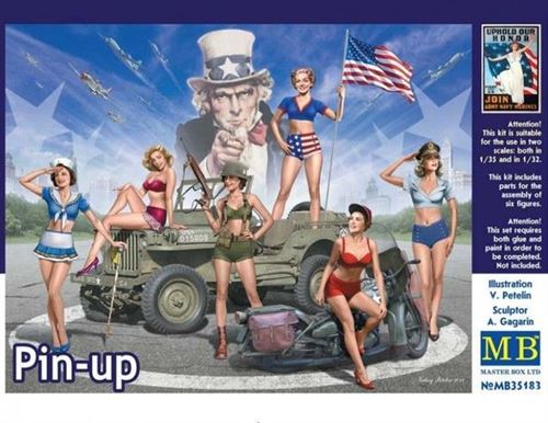 Master Box Figurine Pin-Up Militaire 1/35 - Image 4