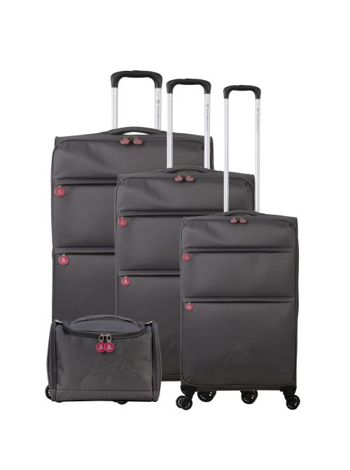 Set de 4 valises LULU | CASTAGNETTE FLOPPY-C Gris en Polyester