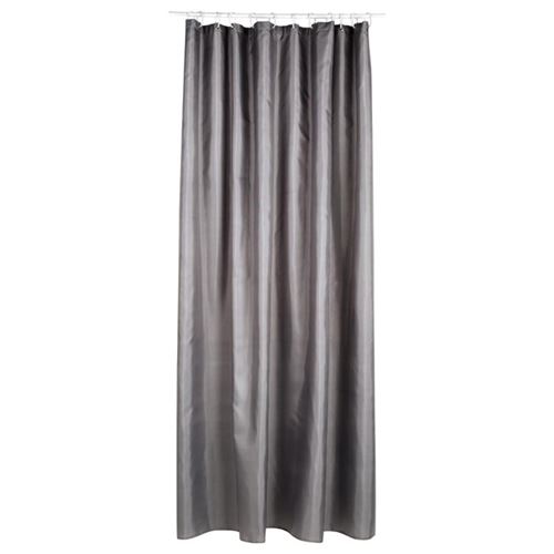 Rideau de douche - Polyester - 180 x 200 cm - Gris