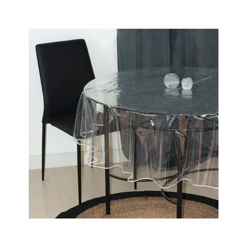 Nappe ronde diamètre 180 cm CRISTAL transparent