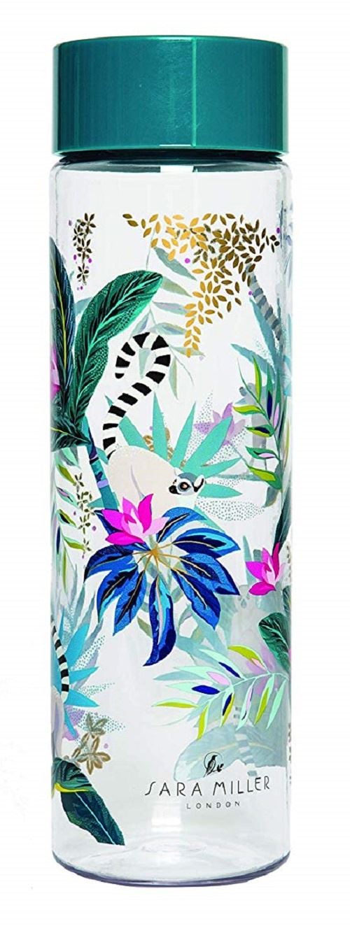 Blueprint Collections bouteille d'eau Fleurs 750 ml transparent