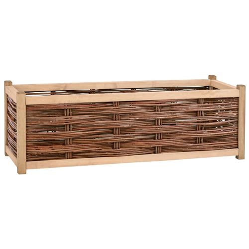 vidaXL Jardinière 120x40x40 cm Bois de pin massif