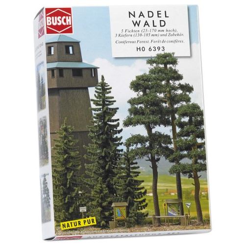 Busch 6393 Spruce Pine Forest HO Scenery Scale Model Scenery