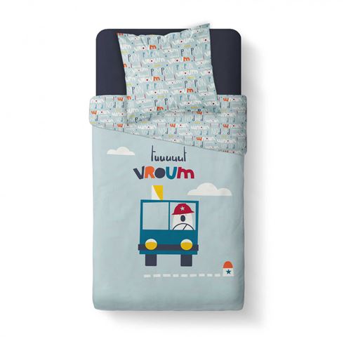 Parure de lit enfant Vroum 140x200 cm