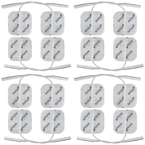 16 électrodes 4x4cm | électrostimulation tens ems | connexion à fil 2mm