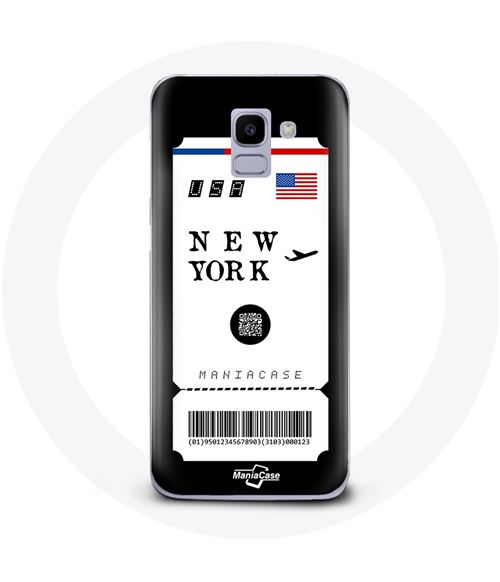Coque pour Samsung Galaxy A8 2018 Billet d'avion New York Maniacase