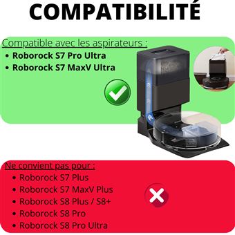 Accessoires de remplacement compatibles avec l'aspirateur robot Roborock S7  