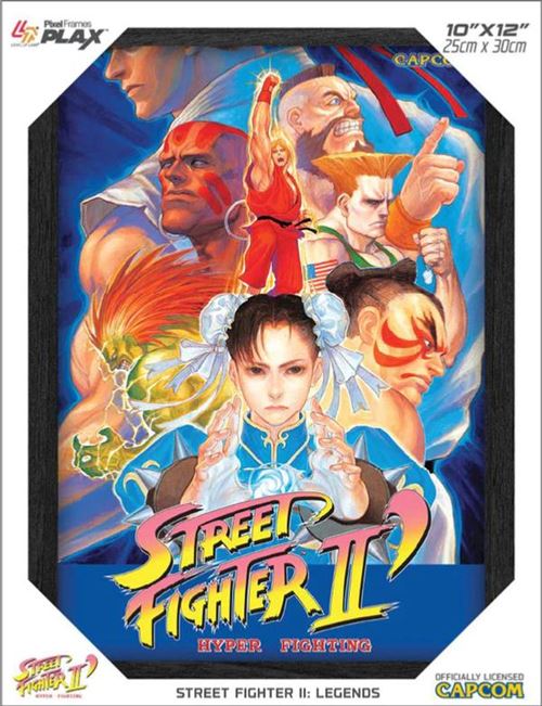 Pixel Frames Plax Street Fighter 2 Hyper Fighting Legends - Lenticular Frame