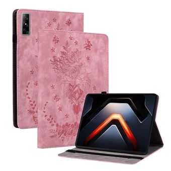 Support pour ZURSANA Infinix Xpad GT Tablette : Coque 2 en 1 avec Stylet, Angle Réglable et TPU Flexible-Rose - 1