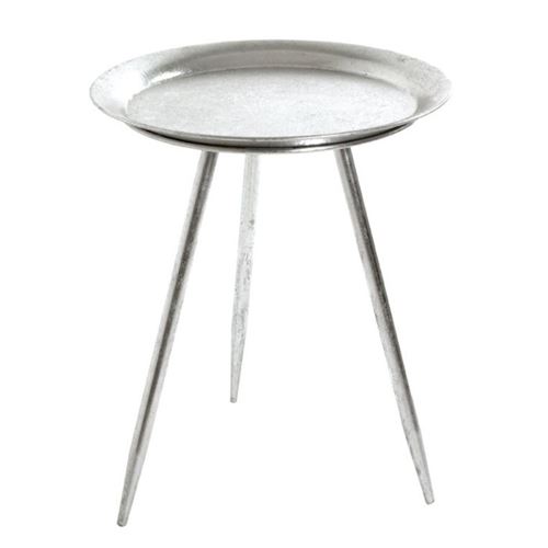 Paris Prix - Table D'appoint Design matalo 47cm Argent