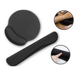 Repose-poignets Ergonomiques Pour Clavier Et Souris - Néoprène Et Mousse Mémoire, Base Antidérapante - Violet Clair