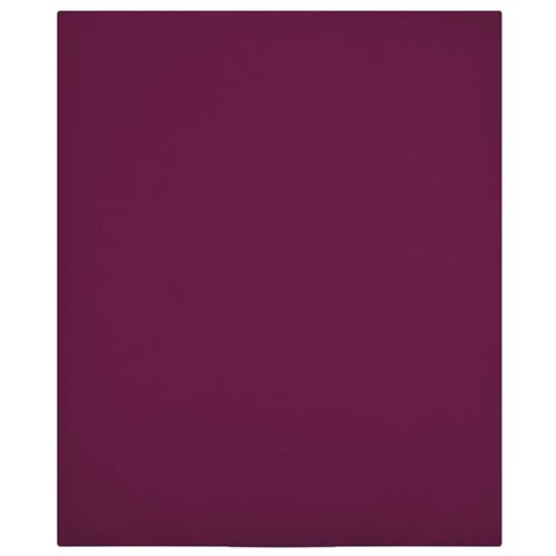 vidaXL Draps-housses Jersey 2 pcs Bordeaux 140x200 cm Coton